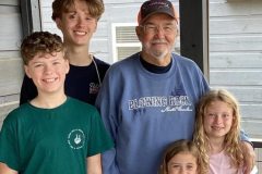 Joe and great grand children.  River, Sawyer, Everly, Jolee and Maddie.