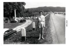Nancy Garner during the annual boat racing in Kingston